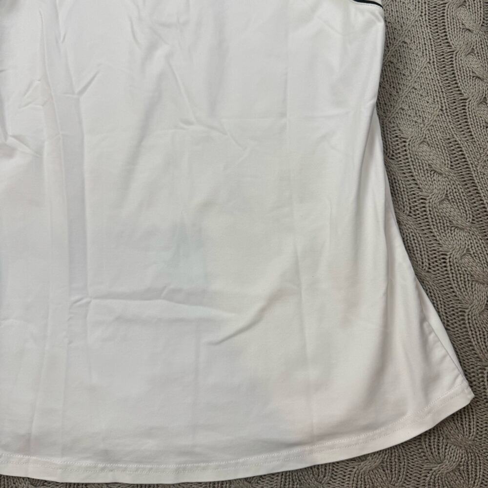 Bobby Jones Women’s White Sleeveless Polo Golf Performance Shirt Medium - Picture 13 of 13